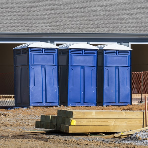 is there a specific order in which to place multiple portable toilets in Duson